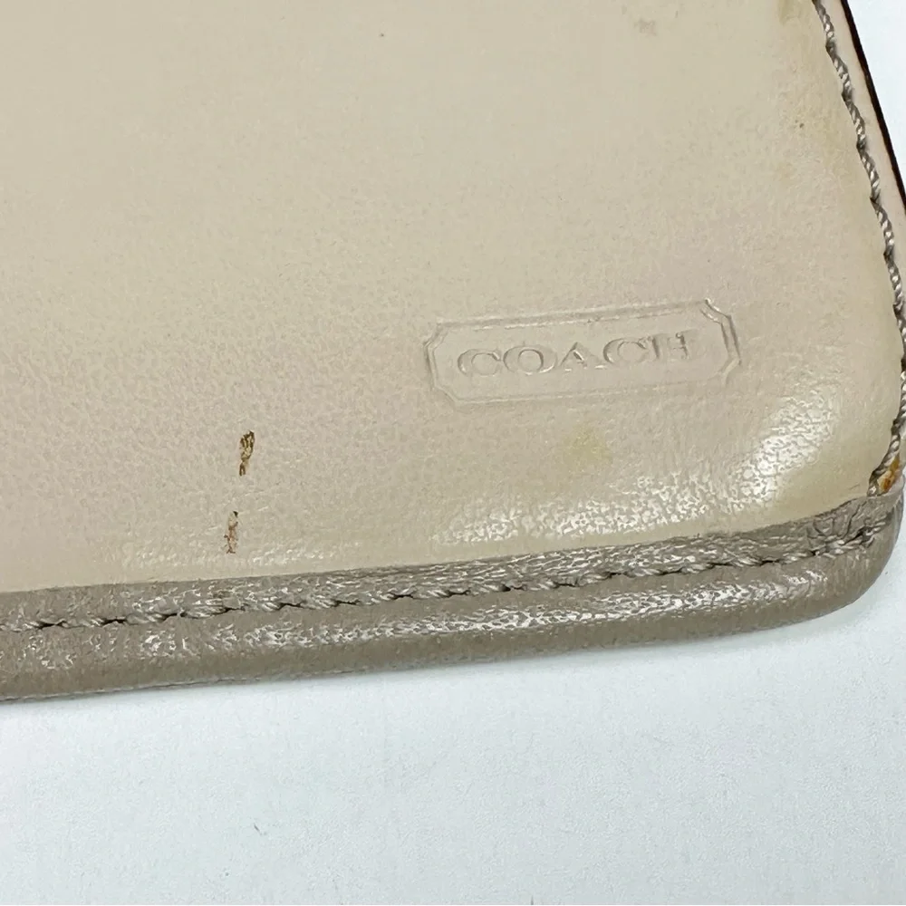 Coach Signature Logo Wallet “ Madison “ Pink & Cranberry